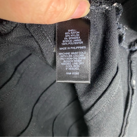 Express Bodycon Strapless Bandage Dress in Black Blue Size Medium - Picture 6 of 7